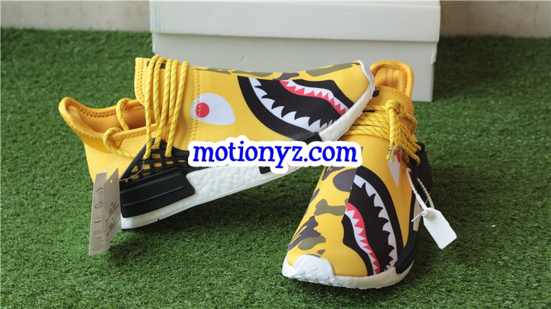 Adidas Pharrell Williams NMD Human Race Camo Bape Yellow